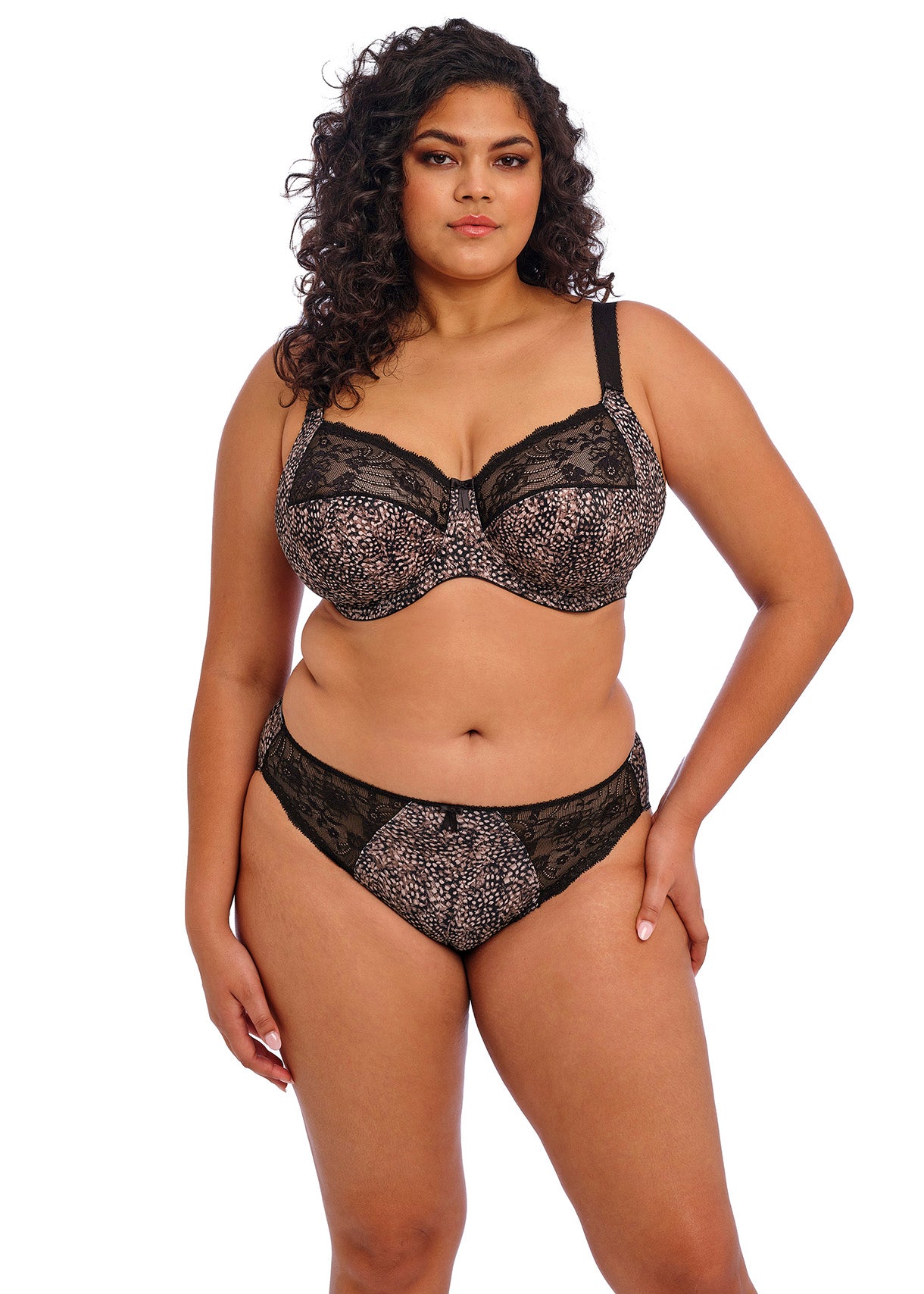 Morgan Bra - Ebony, White