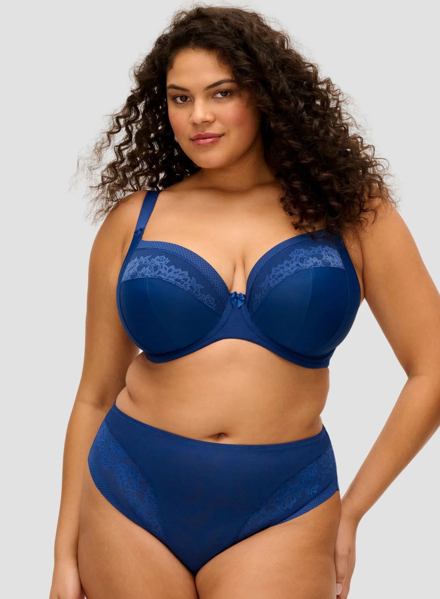 Nerina Underwired Plunge Bra French Navy