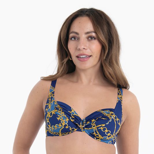 Anita Blue Denim Bikini Top