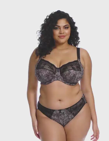 Morgan Bra - Ebony, White